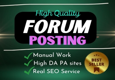 I will post 60 High Quality SEO forum posting backlinks