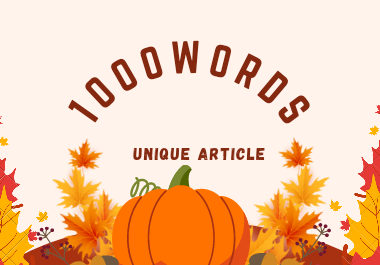1000 words unique article blog post