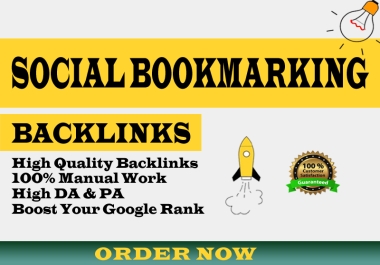 Social Bookmarking SEO Backlink. 50 High Quality Social Bookmark Backlinks