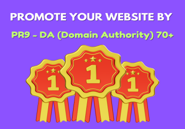 Promote your website by 10 high domain authority site DA 70+