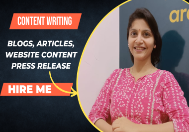 I will write high quality SEO blog posts and articles