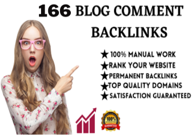 I will do 166 unique domains blog comments seo backlinks link building