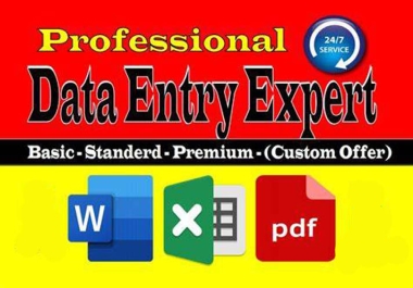 I CAN DO DATA ENTRY JOBS FOR YOU