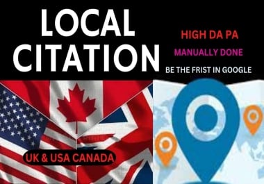 I will manually Provide 50 live Local citation for business listing and Local SEO