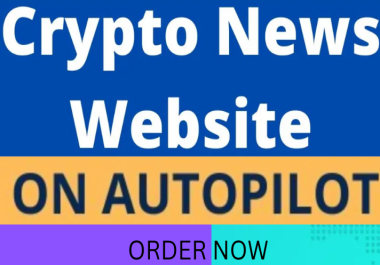 Build autopilot crypto affiliate news website