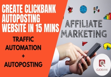 Make clickbank affiliate website automated