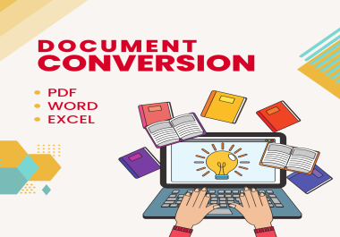 I will convert PDF to Excel or word or any desired format