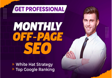 Monthly Drip-feed SEO Package for Rank your website on Google with white hat link building