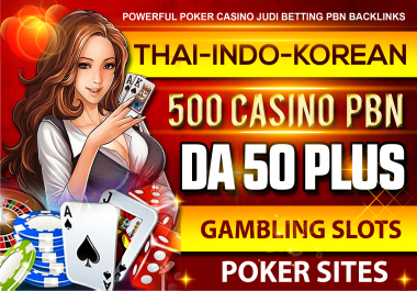 Powerful 500 PBN Casino da 50 Plus Permanent Backlinks