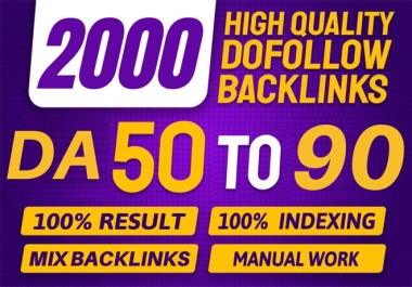 I will manually provide 2000 best mixed backlinks SEO service