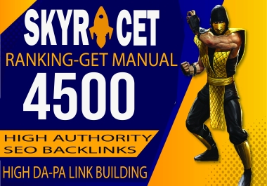 Get Manual 4500 High Authority SEO Backlinks to Skyrocket Your Ranking High DA-PA  link  building