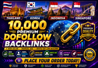 Premium 10,000 Dofollow Backlinks with DA50+ Authority BUY 3 GET 2 FREE