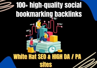 Create 100 Social Bookmarking on high quality high DA websites