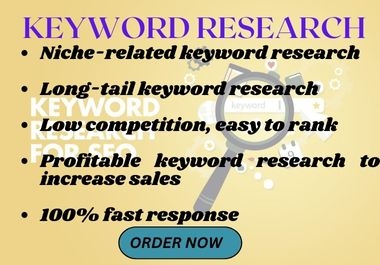 I will do highly profitable keyword research for your website