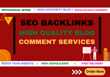 I will do High Quality Dofollow Blog comment For SEO Backlinks
