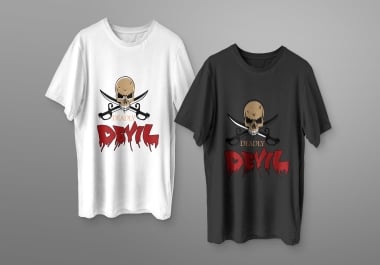 I will create custom minimalistic typography t shirt design