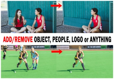 Add/Remove Watermark,  person & logo from any image