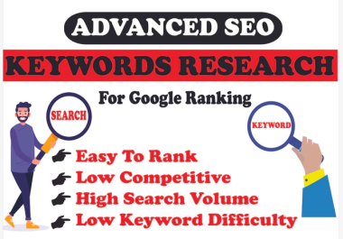 I will advance SEO keyword research for your website