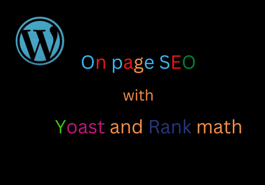 I will do complete wordpress on page SEO by yoast and rank math
