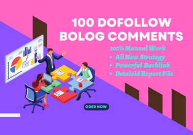 I will provide 100 unique hq dofollow blog comments seo backlinks