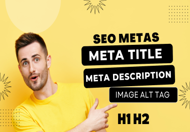 I will write SEO meta Description and title