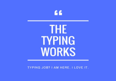 I will write articles,  data entry, type any content of your choice