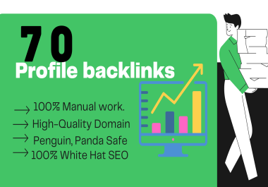 Provide Top 70 High DA-PA Profile Profile Backlinks In your website