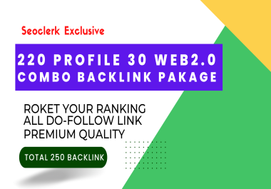 Top 250 high quality backlinks Package improves SEO in 2022