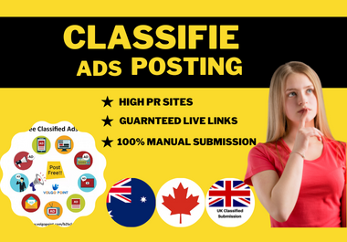 I will do 100 ads post on high ads posting sites