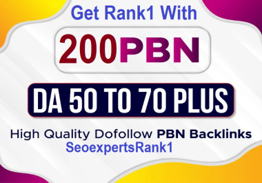 I Will Do 200 permanent PBN Dofollow Backlinks DA 50 Plus