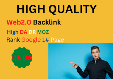 I will Create DA DR web 2.0 SEO backlinks.