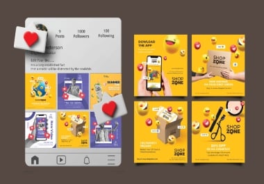 I will do social media design,  social media Advertising design