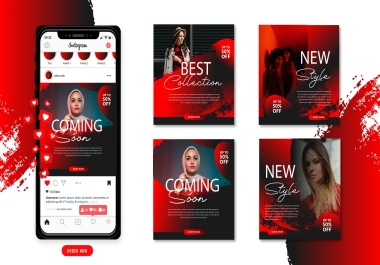 I will design instagram,  facebook posts and banner ads