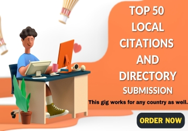 Top 50 Local Citations and Directory Submission Manually