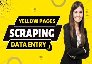 I will scrap data from yellow page