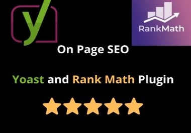 I will do complete your on page SEO with yoast SEO plugin