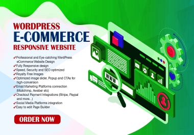 I will design and develop an ecommerce online store website