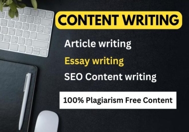 I'll write Articles,  Blogs,  SEO content for you.