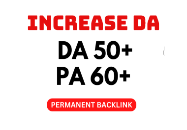 I will increase domain authority moz da 50+with high-quality backlinks