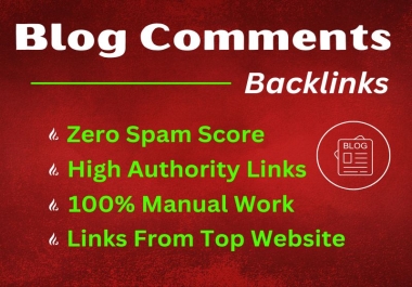 I will manually create 200 blog comments to high da pa websites