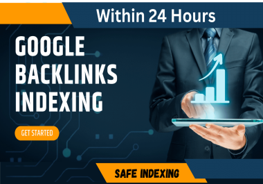 I will index website urls,  backlinks on google within 24 hours