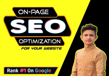 I will complete on page SEO optimization service for website rank