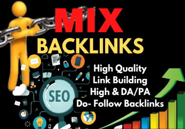 Dofollow 100 mix backlinks rank your site