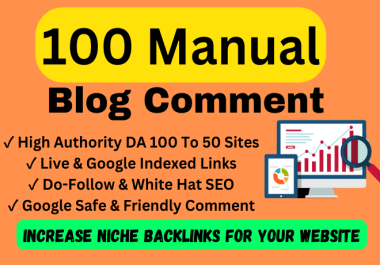I will do 100 unique domains SEO blog comments dofollow backlinks