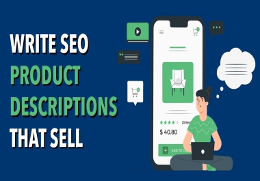 I will write 5X200 words SEO optimized product descriptions
