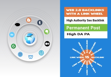 I will build 50 Web 2.0 Backlinks with a link wheel