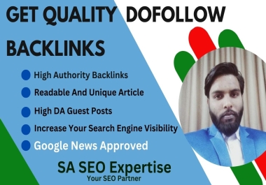I will provide high-quality guest post services for High DA dofollow backlinks