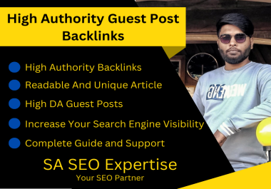 I Will Escalate Your SEO with 20 Guest Posts Dofollow Backlinks