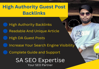 I will write and publish 1 Guest Posts to boost your SEO ranking