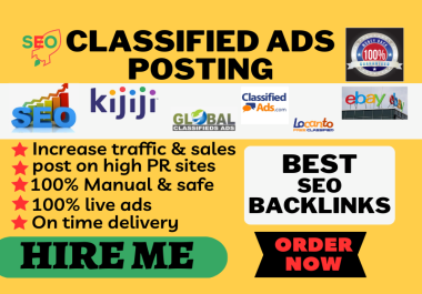 I will provide 100 top sites ad posting for google ranking